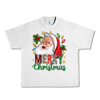 Lunar Rock Merry Christmas With Santa Urban Heavy Tee - BundleAndBundleShop