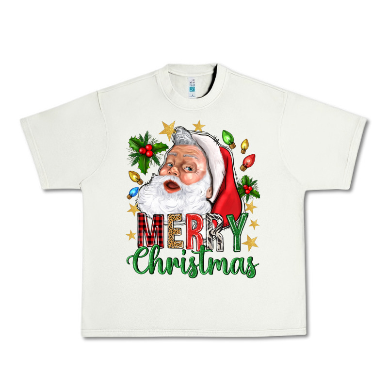 Merry Christmas With Santa Urban Heavy Tee by BundleAndBundleShop | Teevron
