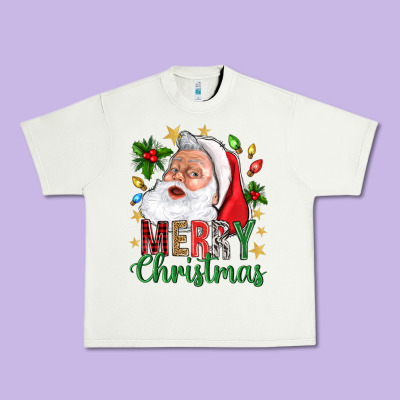Merry Christmas With Santa Urban Heavy Tee Designed By Bundleandbundleshop
