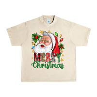 Sandshell Merry Christmas With Santa Urban Heavy Tee - BundleAndBundleShop