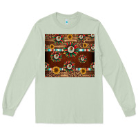 Matcha seamless mexican sunflower tumbler design Long Sleeve Tee - Jasminsmagicworld