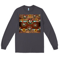 Smoke seamless mexican sunflower tumbler design Long Sleeve Tee - Jasminsmagicworld