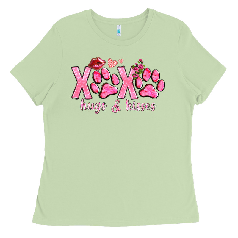 Xoxo Hugs And Kisses Paws Ladies Tee by NancyCooperArtShop | Teevron