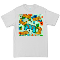 Dove Grey gaming controller Premium Tee - JahusDesignShop