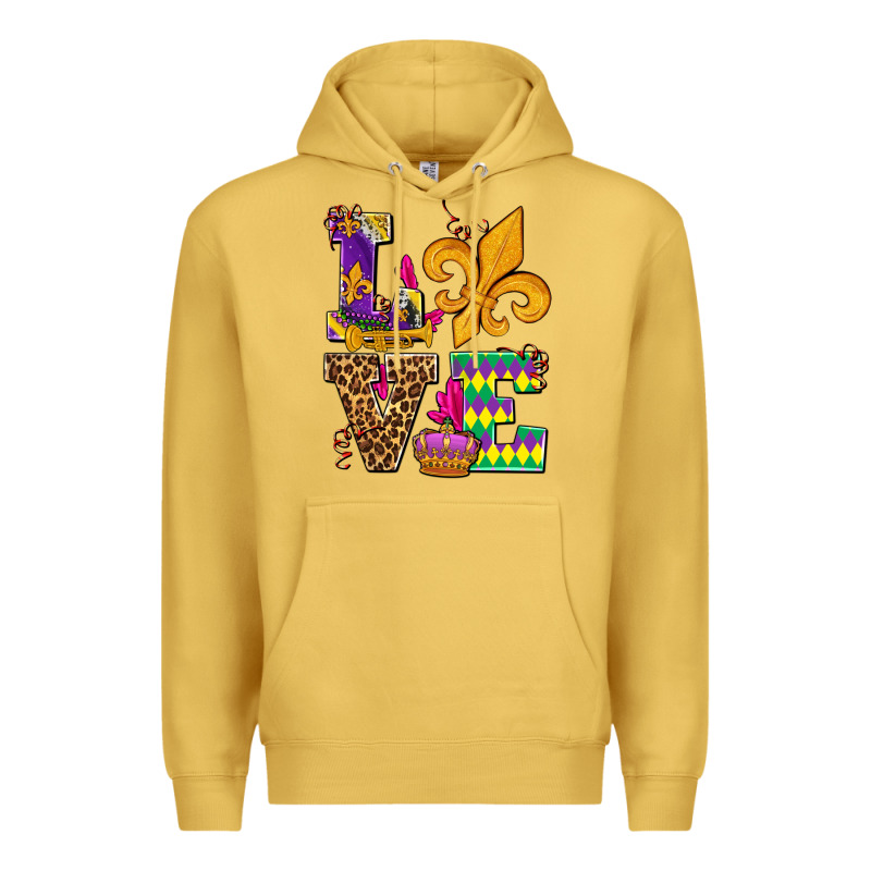 Mardi Gras Love Olivia Premium Hoodie by OliviaCreatesArt | Teevron