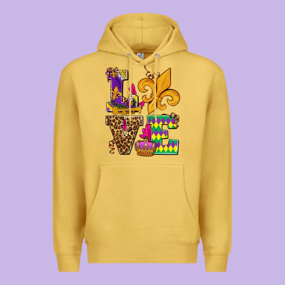Mardi Gras Love Olivia Premium Hoodie Designed By Oliviacreatesart