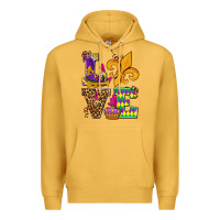 Mustard mardi gras love olivia Premium Hoodie - OliviaCreatesArt