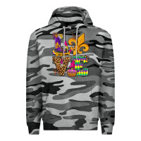 Slate Camo mardi gras love olivia Premium Hoodie - OliviaCreatesArt