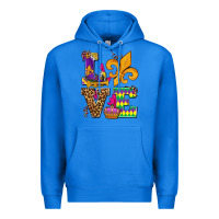 True Royal mardi gras love olivia Premium Hoodie - OliviaCreatesArt