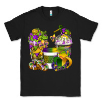 Black Mardi Gras Coffee Cups Classic Tee - BundleAndBundleShop