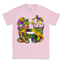 Bubblegum Pink Mardi Gras Coffee Cups Classic Tee - BundleAndBundleShop