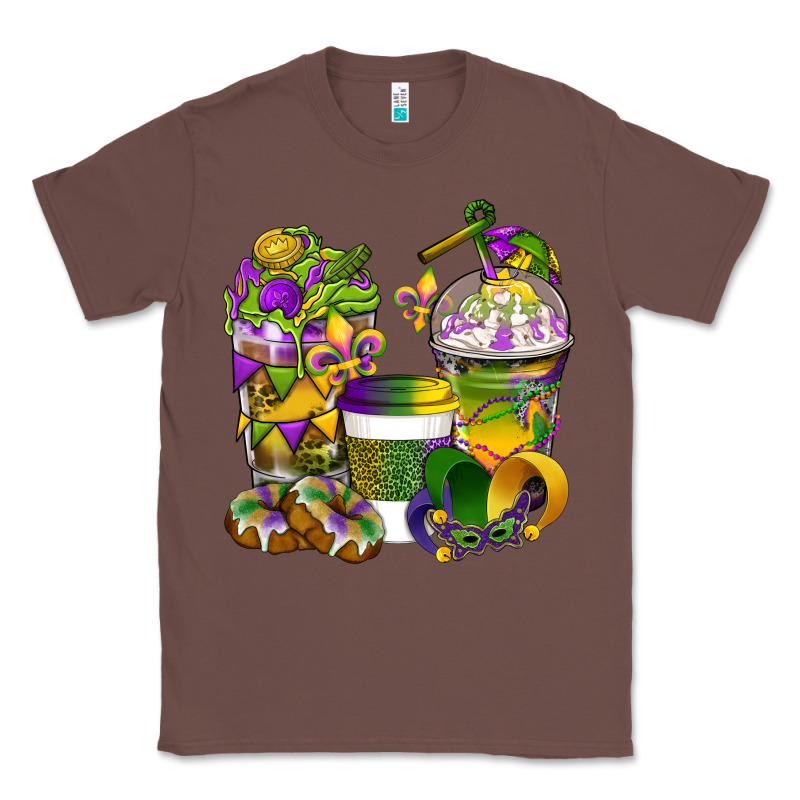 Mardi Gras Coffee Cups Classic Tee by BundleAndBundleShop | Teevron