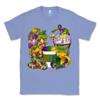 Colony Blue Mardi Gras Coffee Cups Classic Tee - BundleAndBundleShop