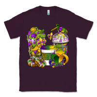 Plum Mardi Gras Coffee Cups Classic Tee - BundleAndBundleShop
