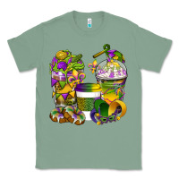 Sage Mardi Gras Coffee Cups Classic Tee - BundleAndBundleShop
