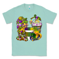 Seafoam Mardi Gras Coffee Cups Classic Tee - BundleAndBundleShop