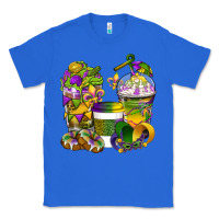 True Royal Mardi Gras Coffee Cups Classic Tee - BundleAndBundleShop