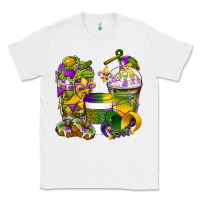 White Mardi Gras Coffee Cups Classic Tee - BundleAndBundleShop