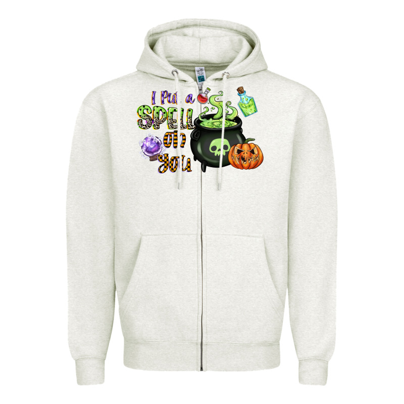 I Put A Spell On You Zipper Hoodie by CowGirlArtShop | Teevron