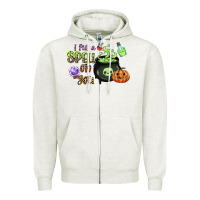 Oatmeal Heather i put a spell on you Zipper Hoodie - CowGirlArtShop