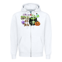 White i put a spell on you Zipper Hoodie - CowGirlArtShop