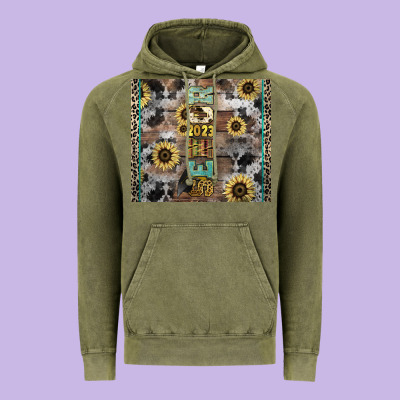 Senior 2023 Western Vintage Hoodie Designed By Nancycooperartshop