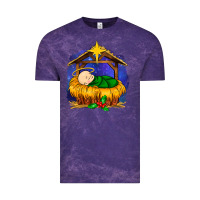 Cloud Purple baby jesus Vintage Tee - MaliasSmallBusiness