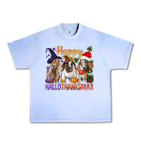 Grape Ice Happy Hallothanksmas Goats Urban Heavy Tee - BundleAndBundleShop
