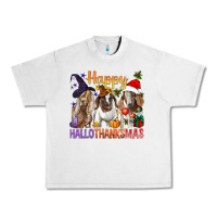 Lunar Rock Happy Hallothanksmas Goats Urban Heavy Tee - BundleAndBundleShop