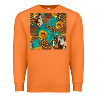 Carrot western horse and sunflower seamless pattern Premium Sweatshirt - FaDigitalArtStudio