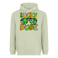 Matcha St. Patrick's Lucky dude Heavyweight Hoodie - OliviaCreatesArt