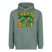 Sage St. Patrick's Lucky dude Heavyweight Hoodie - OliviaCreatesArt