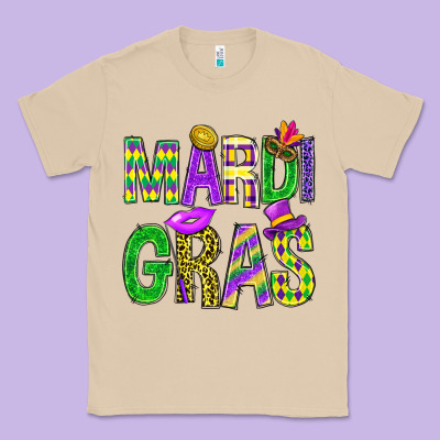 Western Mardi Gras Classic Tee Designed By Bundleandbundleshop