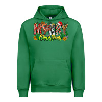 Emerald Merry Christmas Urban Hoodie - CowhideDigitalArt