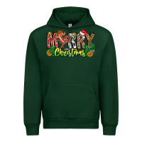 Forest Green Merry Christmas Urban Hoodie - CowhideDigitalArt