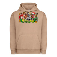 Pigment Burro Merry Christmas Urban Hoodie - CowhideDigitalArt