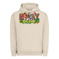 Pigment French Oak Merry Christmas Urban Hoodie - CowhideDigitalArt
