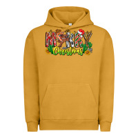 Pigment Peanut Butter Merry Christmas Urban Hoodie - CowhideDigitalArt