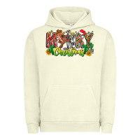 Pigment Pistachio Merry Christmas Urban Hoodie - CowhideDigitalArt