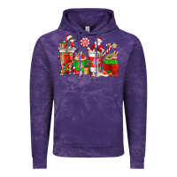 Cloud Purple Santa coffee cups Vintage Hoodie - NancyCooperArtShop