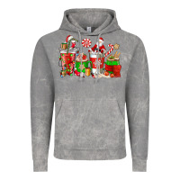 Cloud Rock Santa coffee cups Vintage Hoodie - NancyCooperArtShop