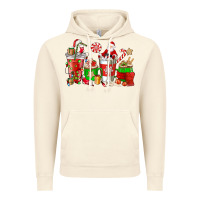 Vintage Artic Santa coffee cups Vintage Hoodie - NancyCooperArtShop