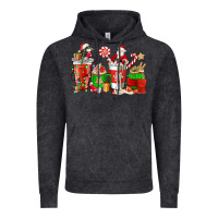 Vintage Black Santa coffee cups Vintage Hoodie - NancyCooperArtShop