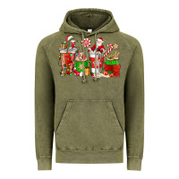 Santa Coffee Cups Vintage Hoodie | Teevron