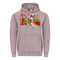 Vintage Zinc Santa coffee cups Vintage Hoodie - NancyCooperArtShop