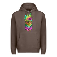 Coffee tie dye pineapple Premium Hoodie - JahusDesignShop