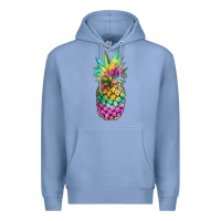 Colony Blue tie dye pineapple Premium Hoodie - JahusDesignShop