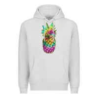Dove Grey tie dye pineapple Premium Hoodie - JahusDesignShop