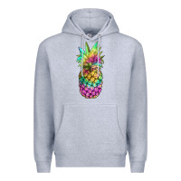 Heather Grey tie dye pineapple Premium Hoodie - JahusDesignShop