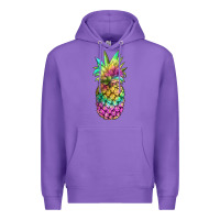 Purple tie dye pineapple Premium Hoodie - JahusDesignShop